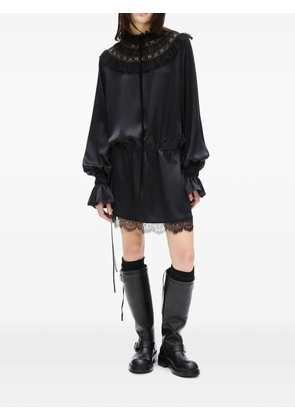 Ann Demeulemeester Armida ruffle-collar mini dress - Black