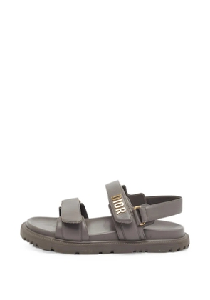 Christian Dior Pre-Owned Dioract touch-strap sandals - Brown