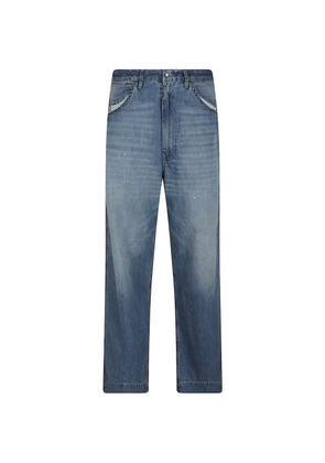 Maison Margiela distressed wide-leg jeans - Blue