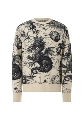 Philipp Plein graphic-print sweater - Neutrals