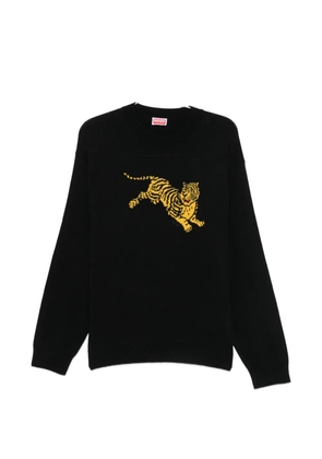 Kenzo tiger-motif sweater - Black