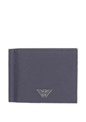 Emporio Armani logo-plaque bifold wallet - Grey