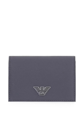 Emporio Armani logo-plaque cardholder - Grey