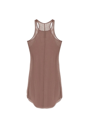 Rick Owens ribbed-knit racerback tank top - Brown
