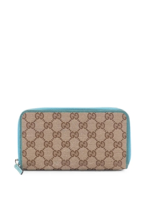Gucci Pre-Owned 2000s GG-canvas long wallet - Neutrals