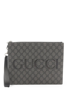 Gucci Pre-Owned 2010s GG Supreme clutch bag - Grey