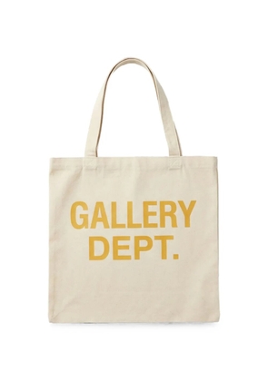 GALLERY DEPT. logo-print canvas tote bag - Neutrals