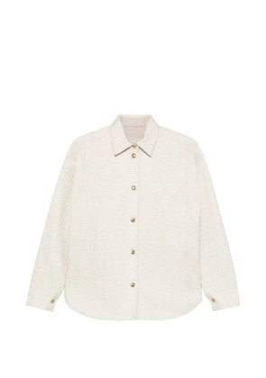 Moncler Chain quilted padded shirt jacket - Neutrals