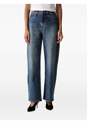 Armani Exchange faded straight-leg jeans - Blue