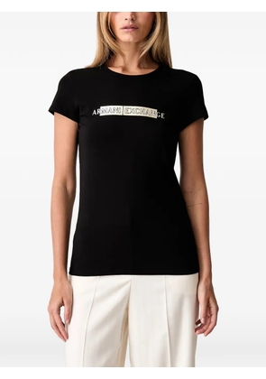 Armani Exchange logo-print T-shirt - Black