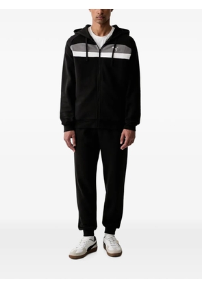 PUMA colour-block zip-up hoodie - Black
