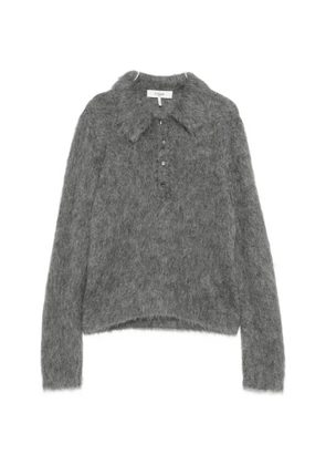 Chloé brushed-knit polo sweater - Grey