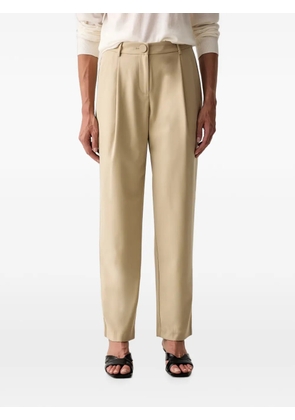 Armani Exchange pleat-detail trousers - Neutrals