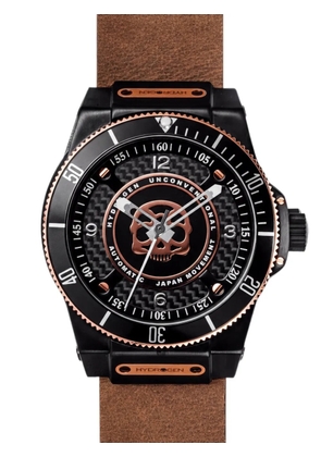 Hydrogen Sportivo 42mm skull motif carbon fibre watch - Black