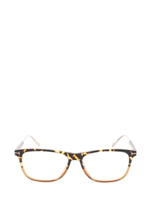 Tom Ford Vintage 2020s tortoiseshell-effect square-frame glasses - Brown