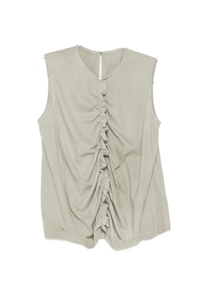 Ziggy Chen ruffled draped vest top - Green