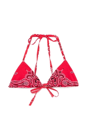 RE/DONE paisley-print top - Red