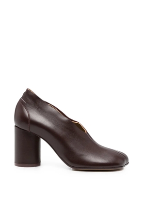 MM6 Maison Margiela block-heel pumps - Brown
