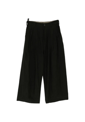 Ziggy Chen pleated wide-leg trousers - Green