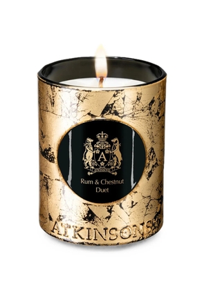 ATKINSONS Rum & Chestnut Duet scented candle - Gold