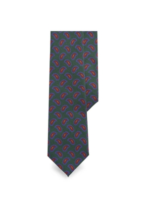 Polo Ralph Lauren paisley-print silk tie - Green