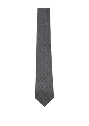 Gucci silk patterned tie - Grey