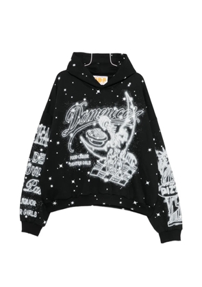 PDF graphic-print hoodie - Black