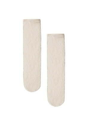 Wolford Infinite Rose net socks - White