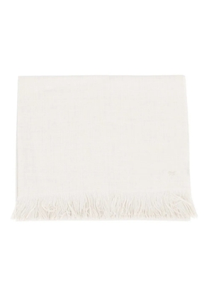 Weekend Max Mara fringed-hem scarf - White