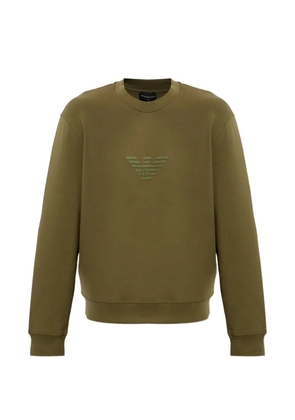 Emporio Armani sweatshirt essential in cotton double jersey - Green
