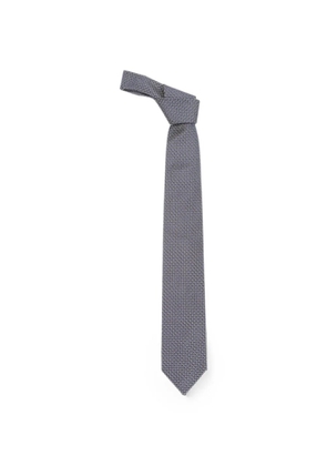 Lardini paisley-print silk tie - Blue