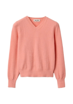 Miu Miu V-neck wool cardigan - Pink