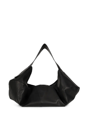 Taakk panelled leather shoulder bag - Black