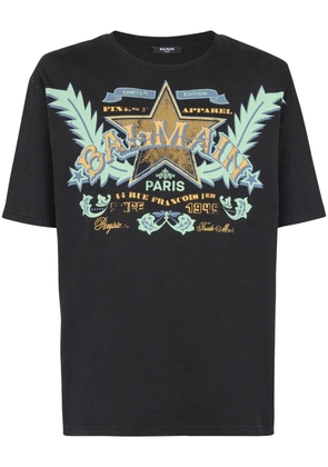 Balmain Western-print cotton T-shirt - Black
