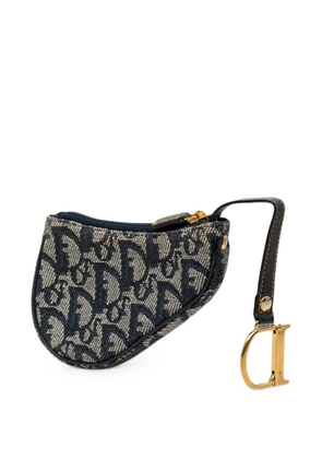 Christian Dior Pre-Owned 2002 Diorissimo Trotter Saddle coin pouch - Blue