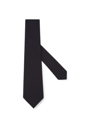 Zegna ink blue Oasi cashmere tie - Black