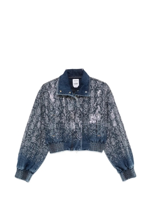 LIU JO x Elodie sequin-embellished denim jacket - Blue