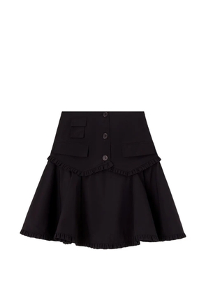 GANNI skirt in stretch cotton - Black
