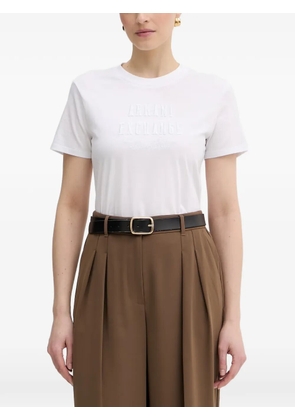 Armani Exchange logo-embroidered short-sleeve T-shirt - White