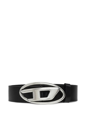 Diesel B-1dr logo-plaque belt - Black