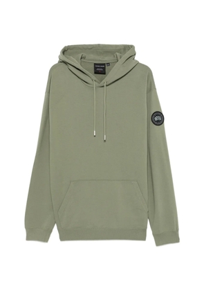 Canada Goose logo-patch hoodie - Green