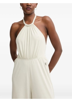 Armani Exchange sleeveless halterneck jumpsuit - Neutrals