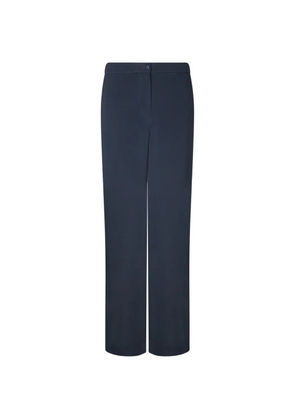 Emporio Armani ribbed-knit trousers - Blue