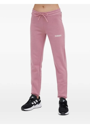 Napapijri logo-print drawstring track pants - Pink