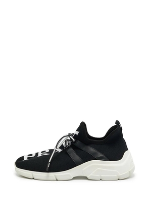 Prada Pre-Owned XY Logo knit sneakers - Black