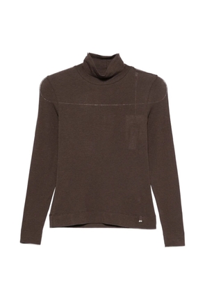 Herno roll-neck long-sleeve sweater - Brown