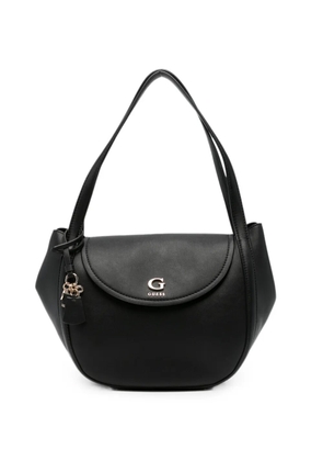 GUESS USA Coleen logo-plaque leather shoulder bag - Black