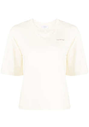 Off-White Walking Man cotton T-shirt - Neutrals