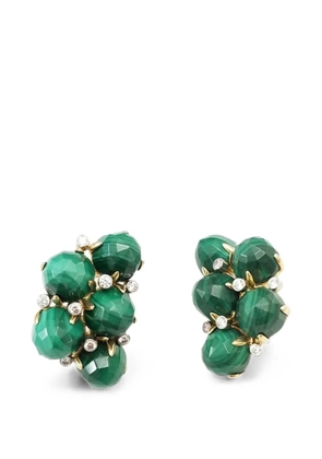 ALETTO BROTHERS Orba malachite and diamond earrings - Gold