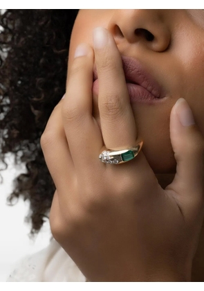 Uniform Object Dowry emerald and diamond ring - Gold